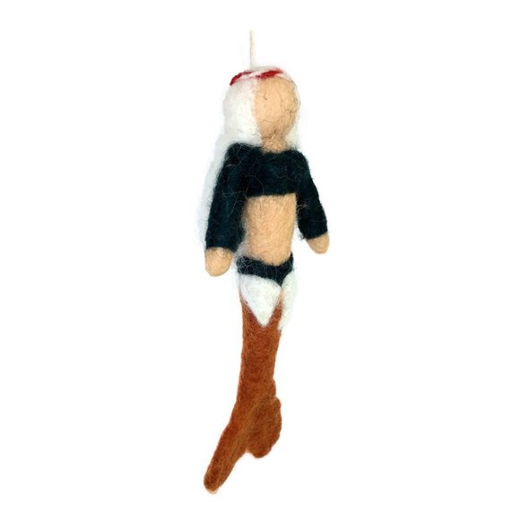 6 for $20 SALE Nepal Wool Mermaid Ornament - Picture 2 of 5